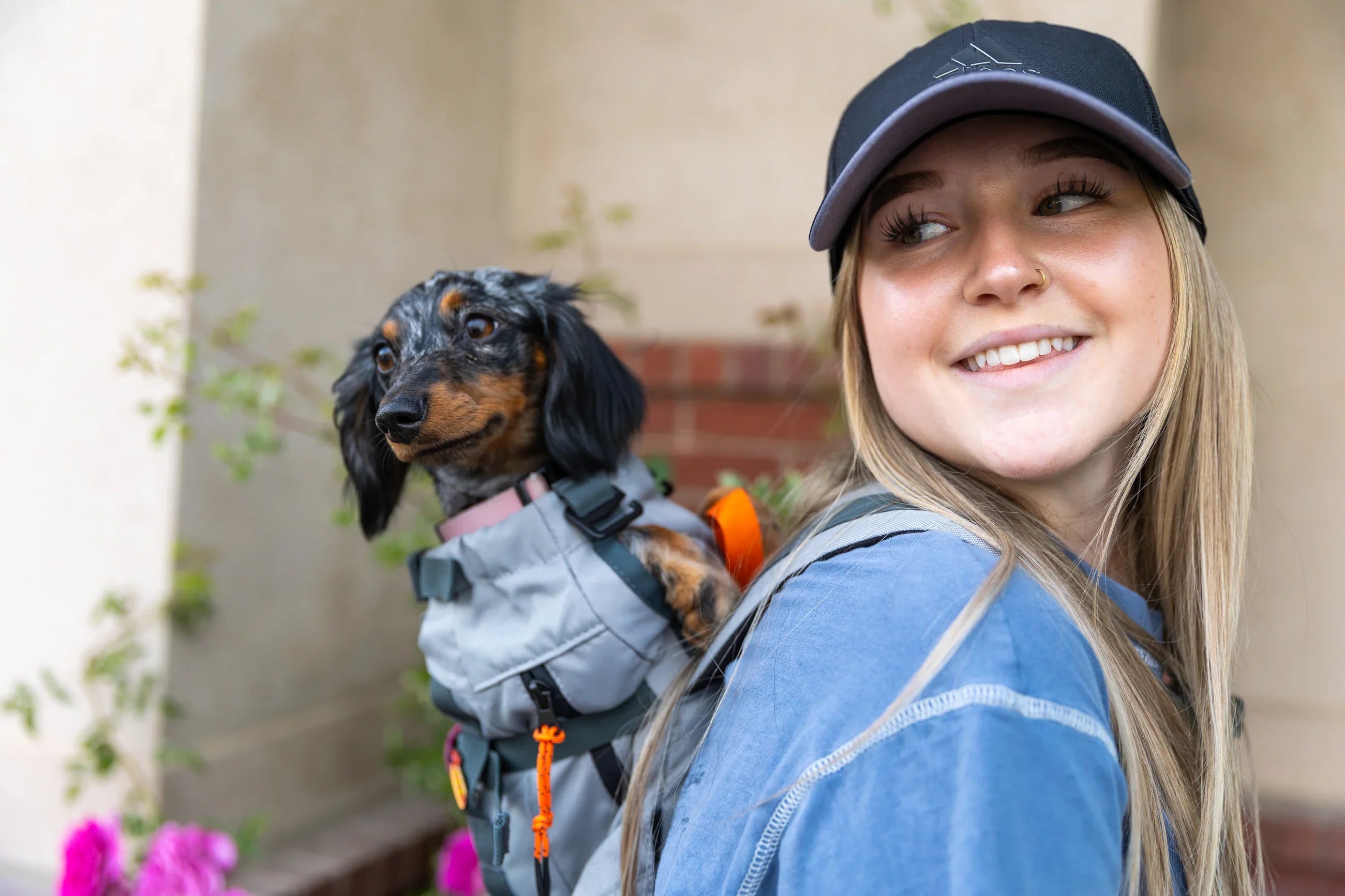 anima backpack carrier for dogs puppy carry travel pet holder PetAmi Dog Backpack, Hands Free Front Carrier Small Cats Puppies, Adjustable Ventilated Reflective Pet Bag for Hiking Camping Biking Walking, Up to 10 lbs, Teal Blue Pet Carrier Backpack Pet Travel