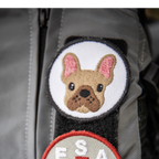 Frenchie Face Circle Patch