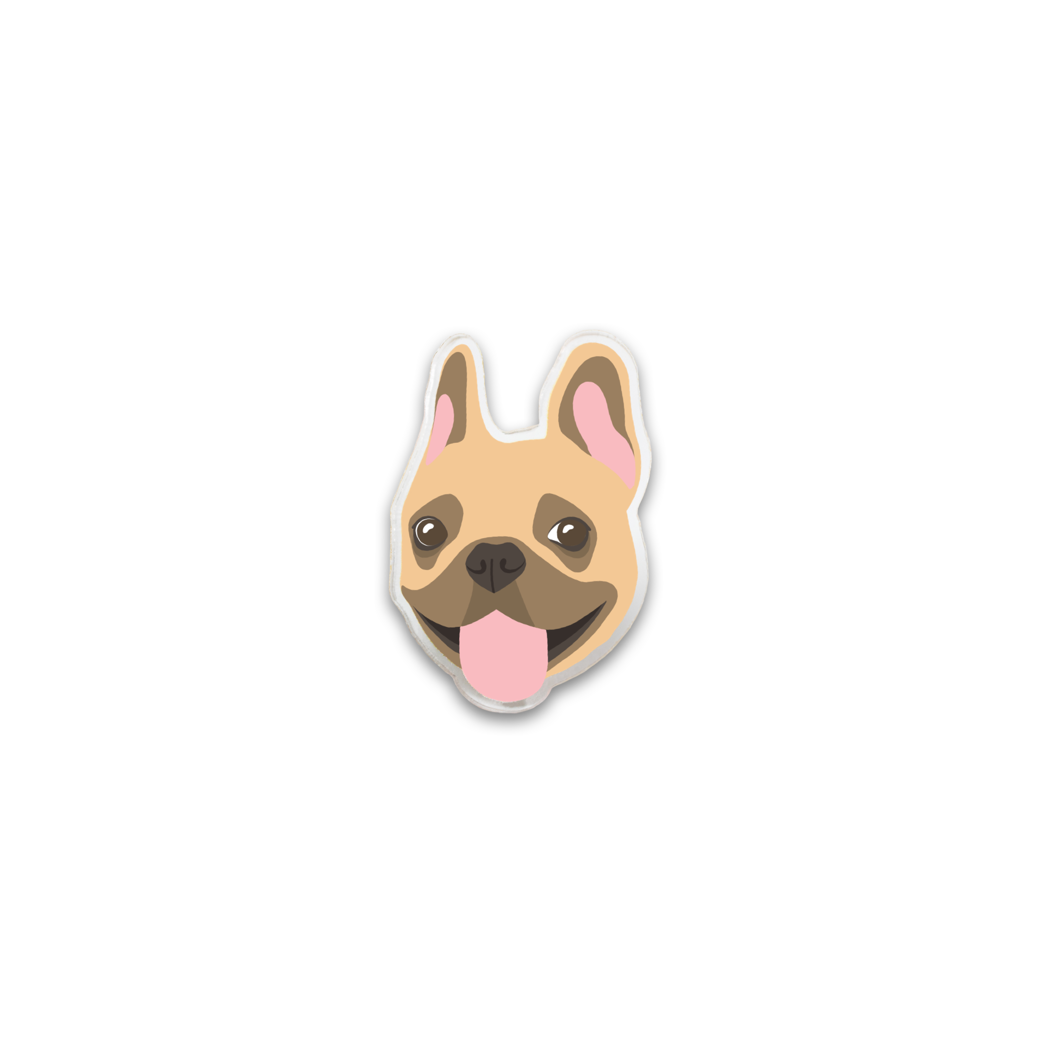 Frenchie Acrylic Pin