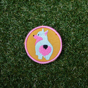 Psychedelic Corgi Bum Patch