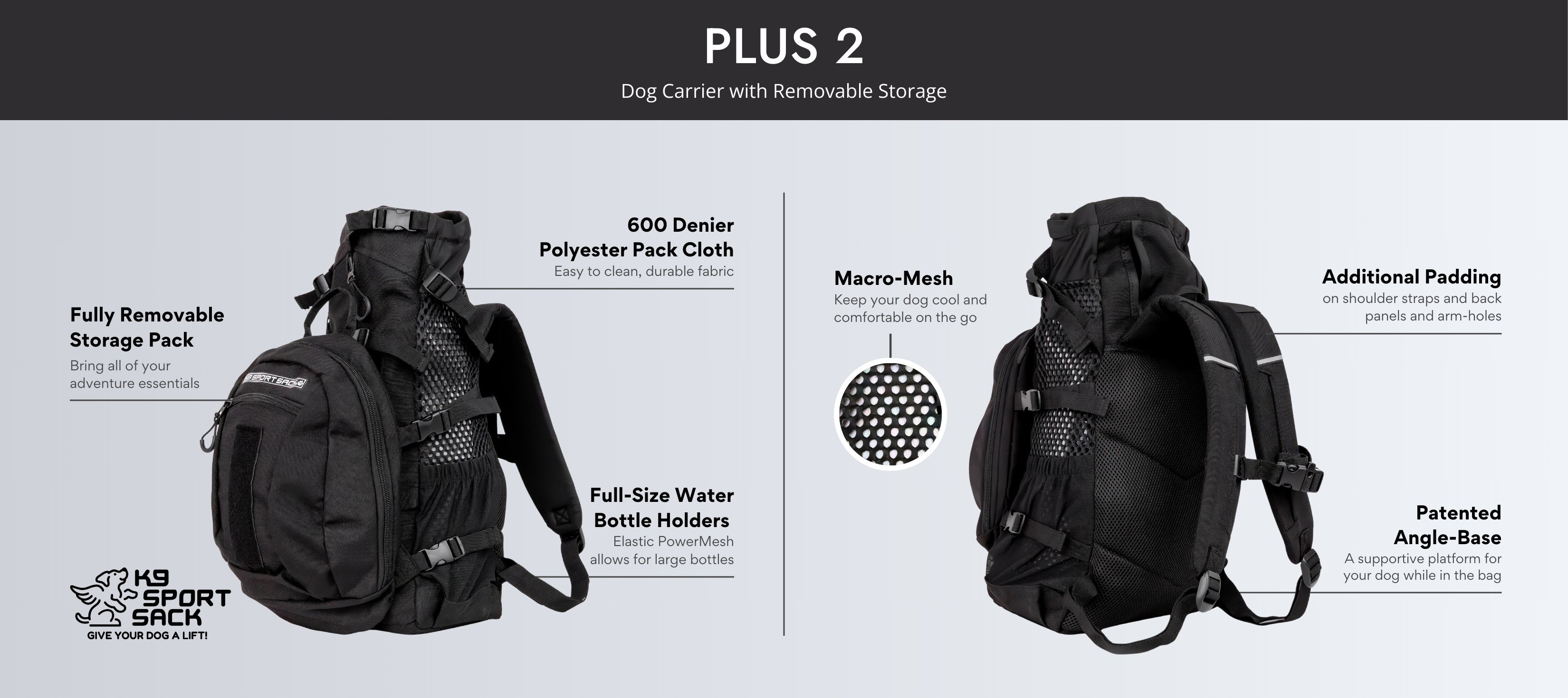 Plus 2 – K9 Sport Sack Canada