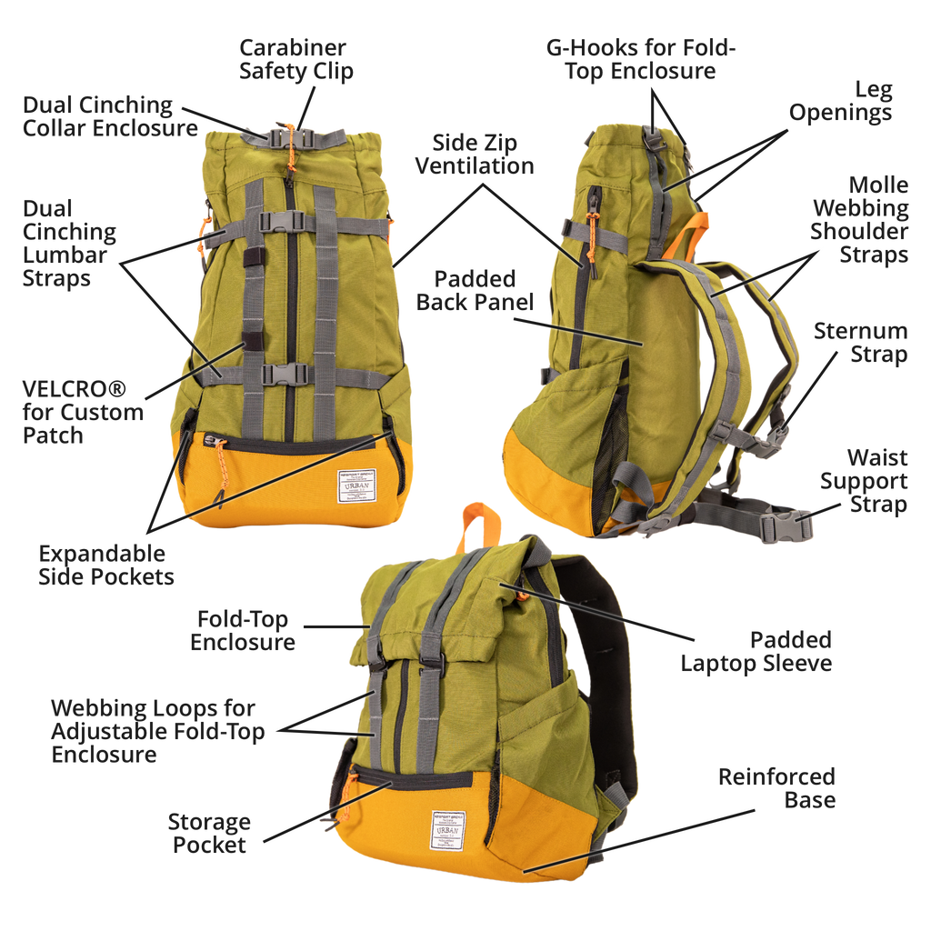 Klearance Urban 3 | Dual Use Dog Carrier & Traditional Backpack