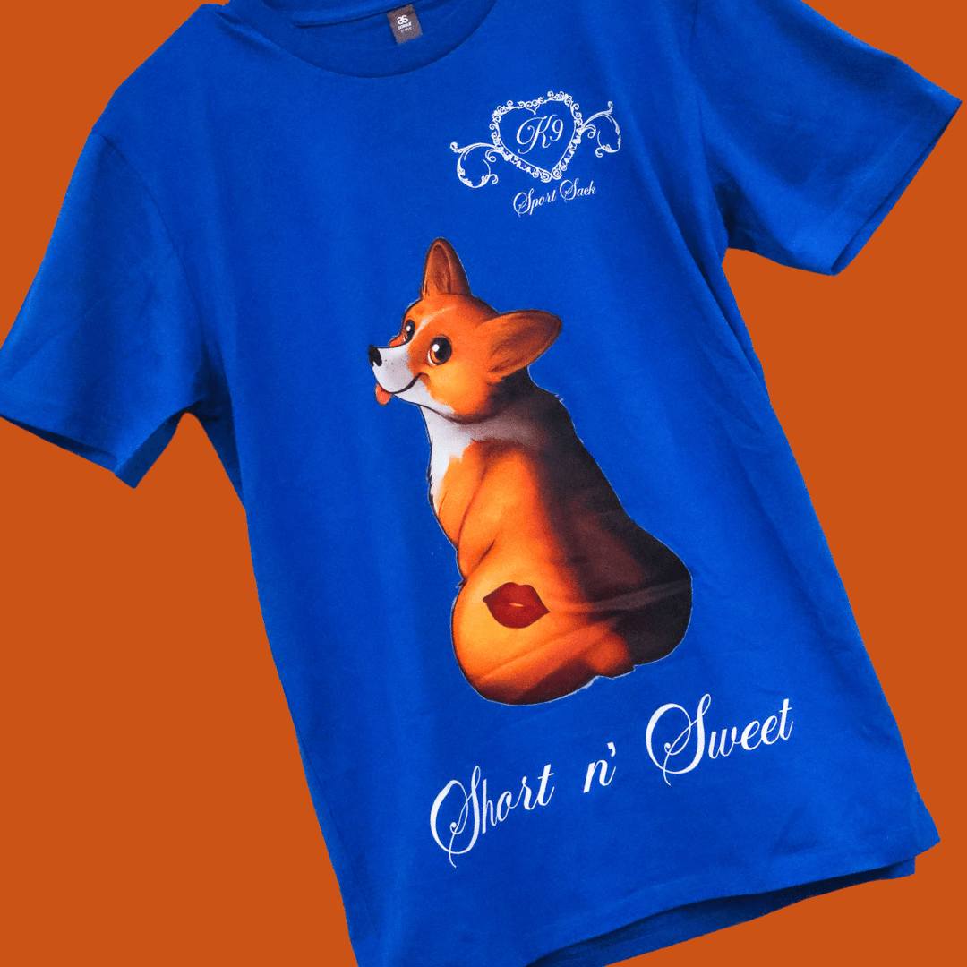 Limited Edition Short n' Sweet Corgi Human Tee – K9 Sport Sack