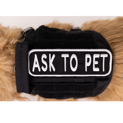 Ask to Pet 2x6 Patch