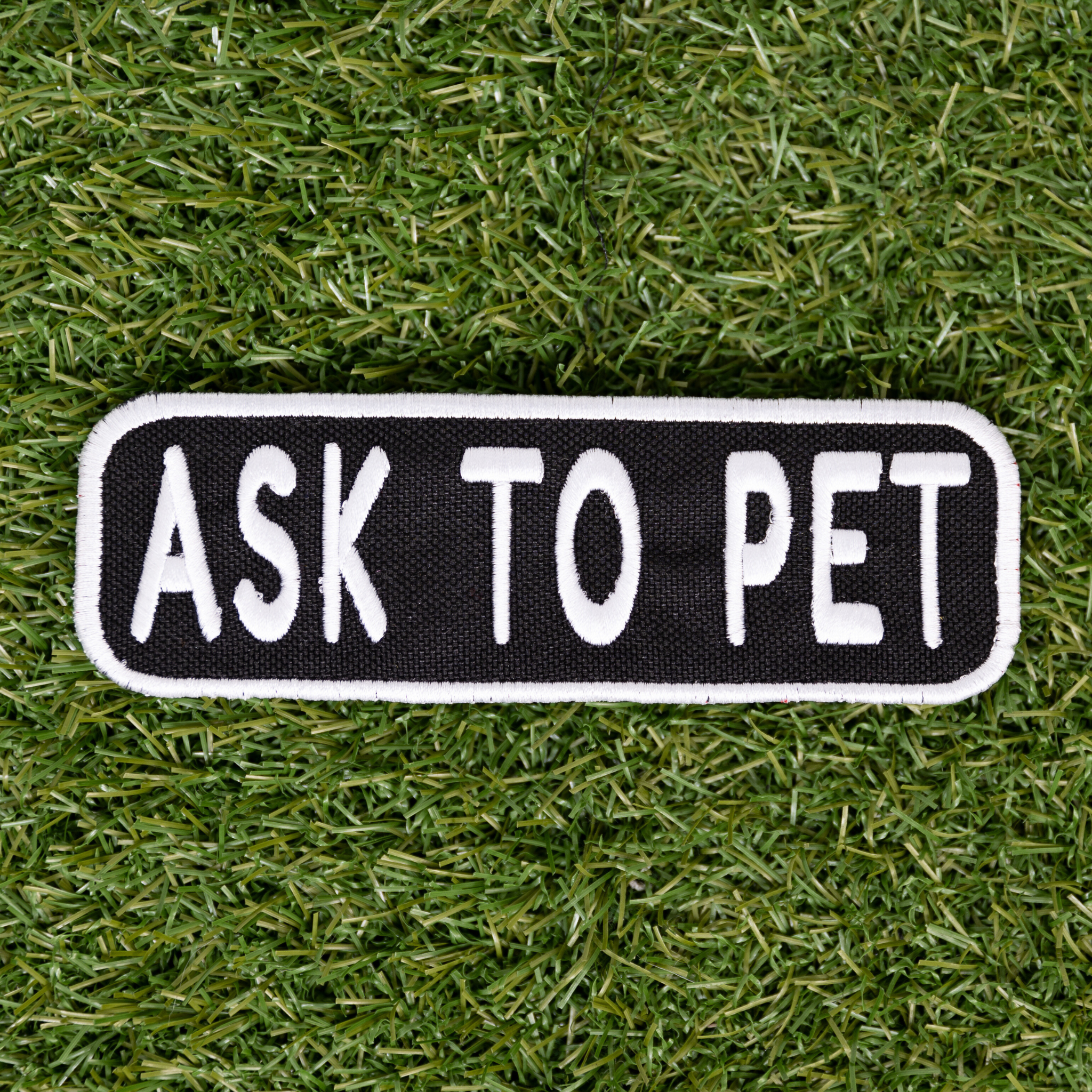 Ask to Pet 2x6 Patch