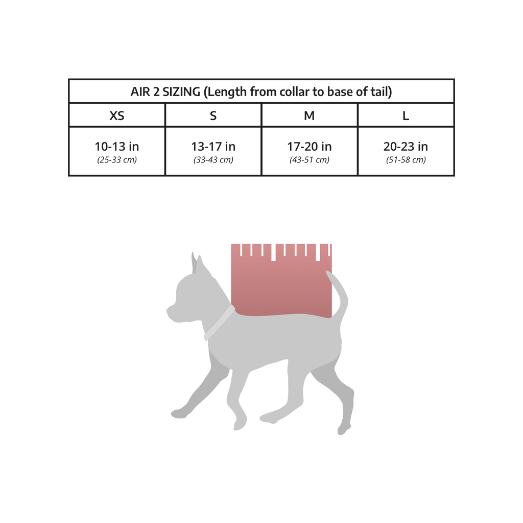 Klearance Air 2 Sizing