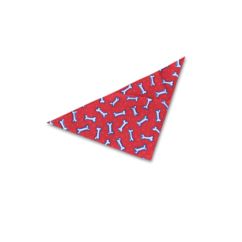 Red Bones Dog Bandana 