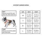 K9 Sport Harness with Optional Custom Embroidery