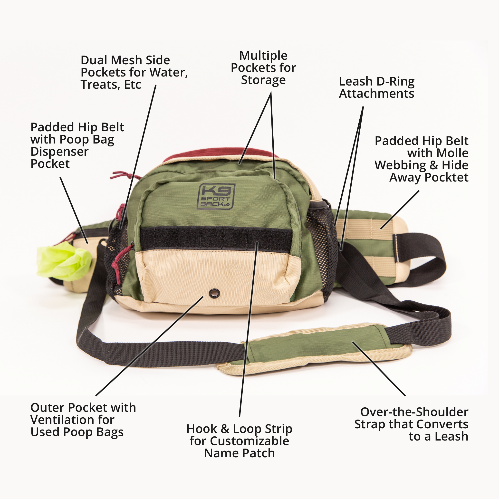 K9 Kompanion | Shoulder-Hip Dog Supply Pack