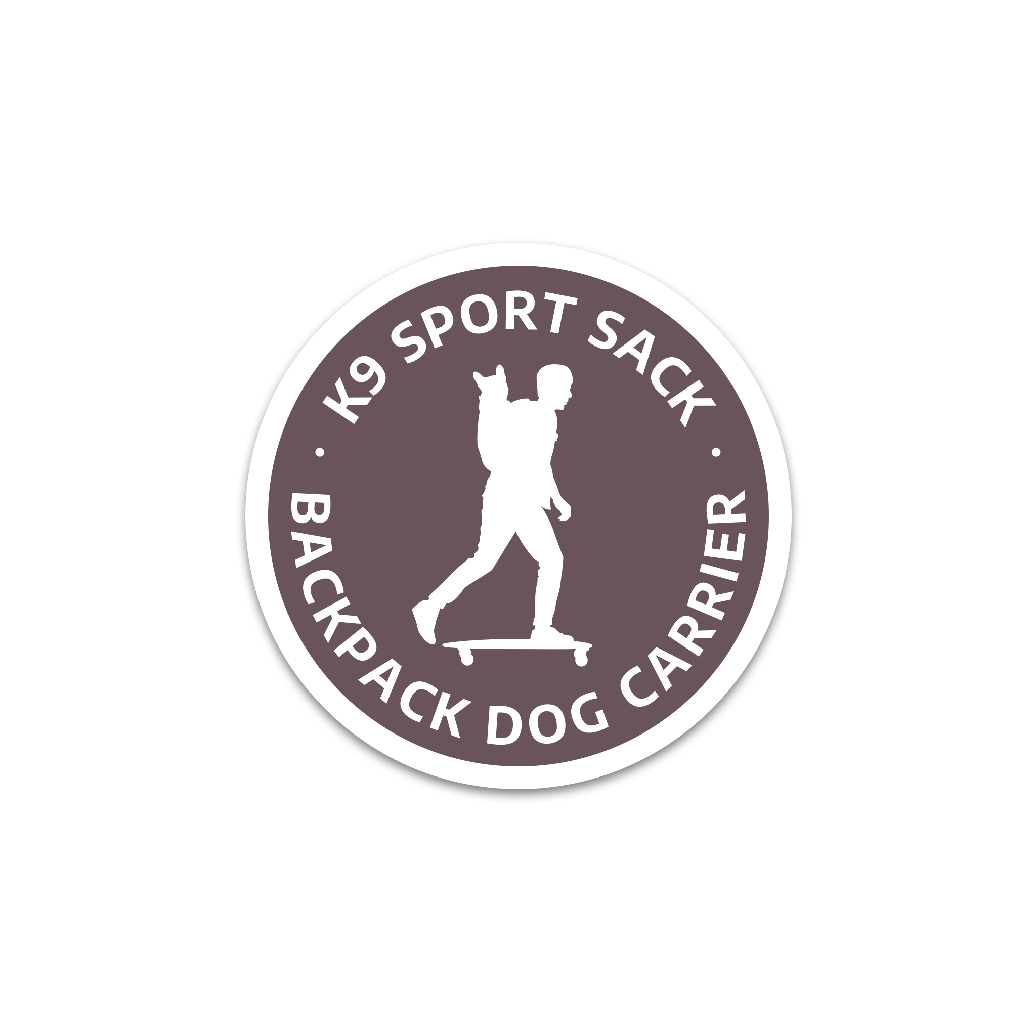 K9 Sport Sack Sticker Maroon