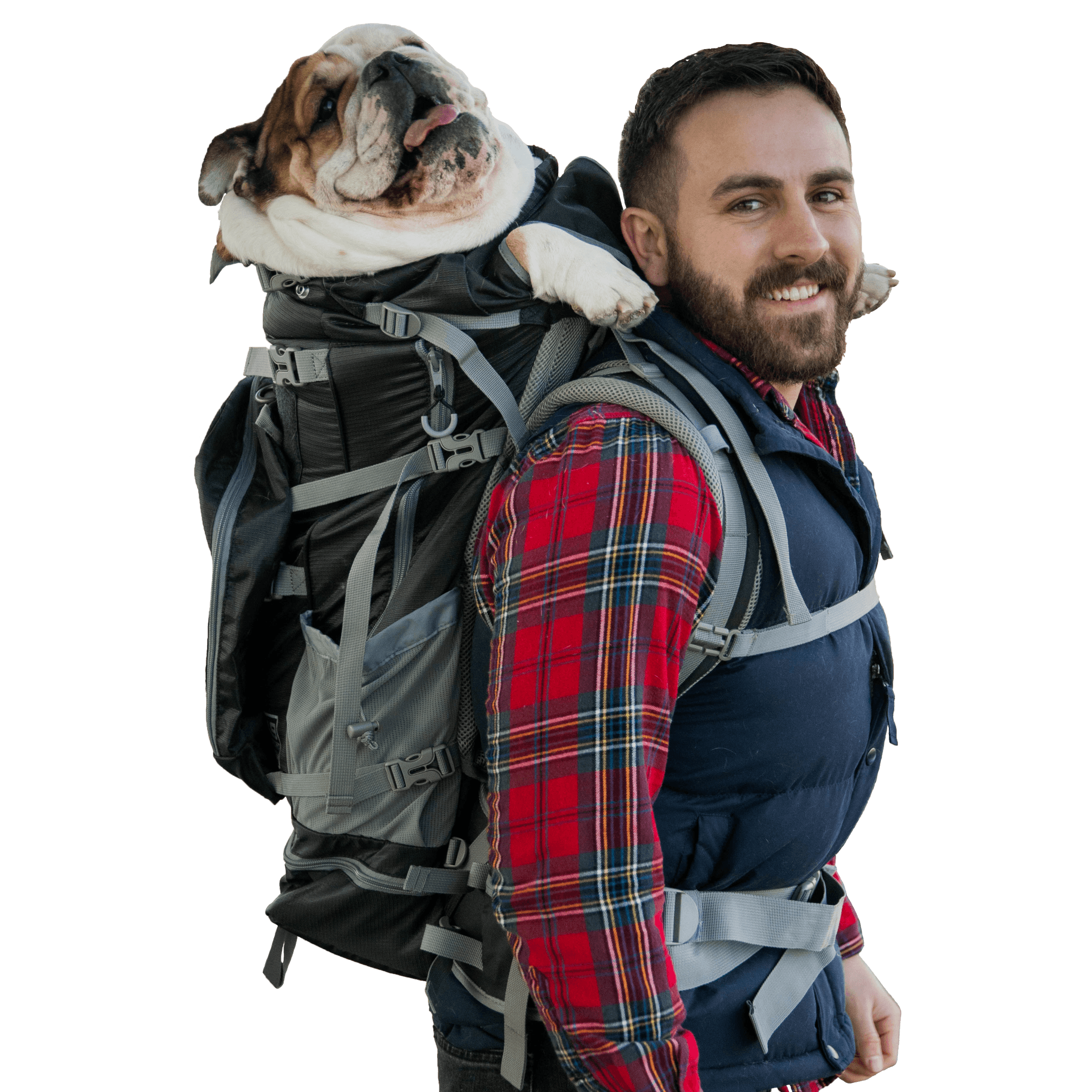 K9 Sport Sack Kolossus Black Big Dog Carrier & Backpacking Pack, X-Large