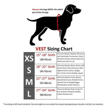 Cooling Vest Size